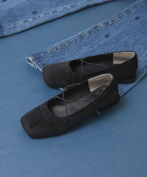 KBF（ケイビーエフ）の「クロスナローバレエシューズ（バレエシューズ・レディース・ブラック/ブルー・36/37/38）」の20枚目の写真