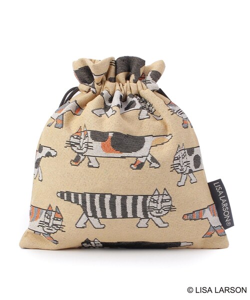 one'sterrace（ワンズテラス）の「LISA LARSON リサ・ラーソン 巾着（その他・レディース・ベージュ系8・99）」の4枚目の写真