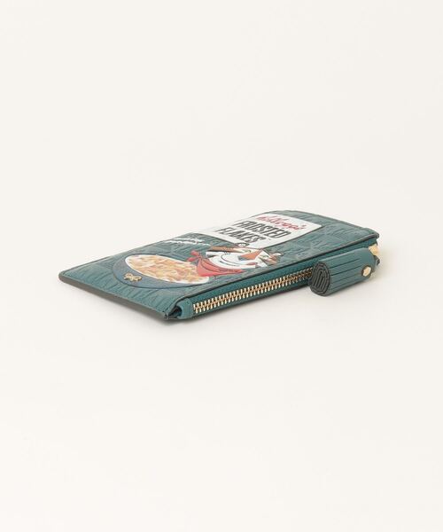 ANYA HINDMARCH（アニヤハインドマーチ）の「ANYA HINDMARCH Anya Brands Zip Card Case Frosted Flakes in Shiny Capra アニヤハインドマーチ コーンフレーク フラグメントケース（カードケース・レディース・グレー系1・FREE）」の3枚目の写真