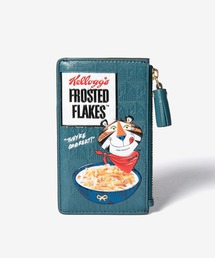 ANYA HINDMARCH(AjnCh}[`)ANYA HINDMARCH Anya Brands Zip Card Case Frosted Flakes in Shiny Capra AjnCh}[` R[t[N tOgP[X(J[hP[X)