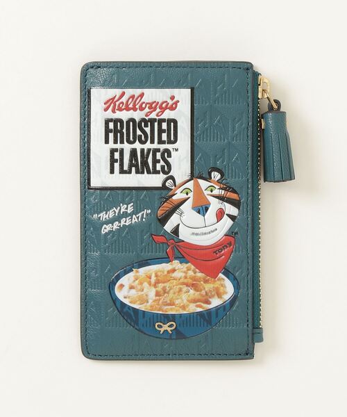 ANYA HINDMARCH（アニヤハインドマーチ）の「ANYA HINDMARCH Anya Brands Zip Card Case Frosted Flakes in Shiny Capra アニヤハインドマーチ コーンフレーク フラグメントケース（カードケース・レディース・グレー系1・FREE）」の10枚目の写真