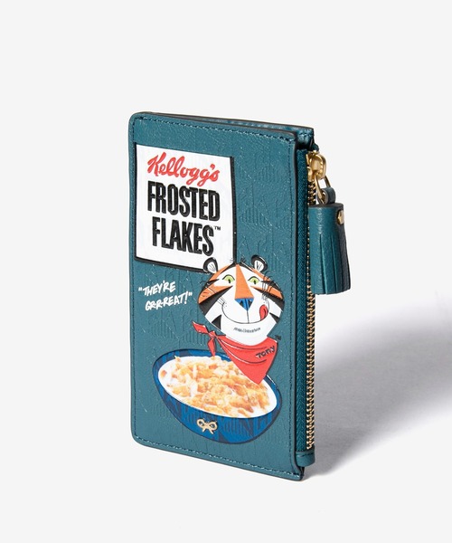 ANYA HINDMARCH（アニヤハインドマーチ）の「ANYA HINDMARCH Anya Brands Zip Card Case Frosted Flakes in Shiny Capra アニヤハインドマーチ コーンフレーク フラグメントケース（カードケース・レディース・グレー系1・FREE）」の5枚目の写真