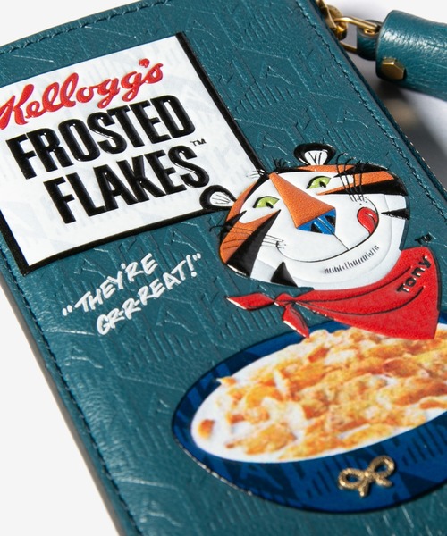 ANYA HINDMARCH（アニヤハインドマーチ）の「ANYA HINDMARCH Anya Brands Zip Card Case Frosted Flakes in Shiny Capra アニヤハインドマーチ コーンフレーク フラグメントケース（カードケース・レディース・グレー系1・FREE）」の8枚目の写真