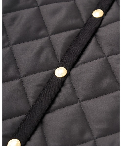 Traditional Weatherwear(トラディショナルウェザーウェア)の「WAVERLY A-LINE LONG(ダウンジャケット/コート・レディース・ネイビー/ブラック・36/34/32)」の10枚目の写真