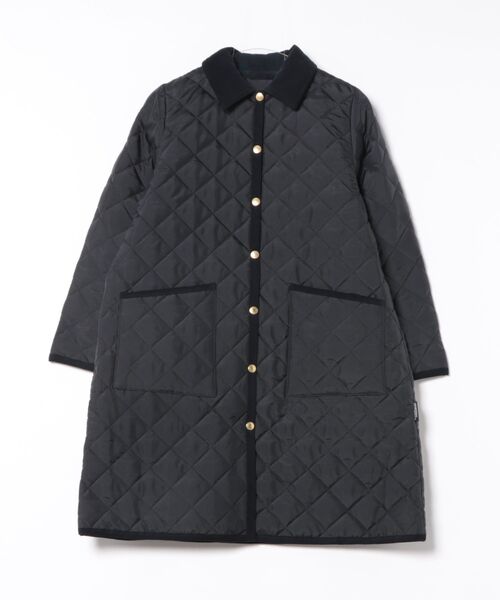 Traditional Weatherwear(トラディショナルウェザーウェア)の「WAVERLY A-LINE LONG(ダウンジャケット/コート・レディース・ネイビー/ブラック・36/34/32)」の12枚目の写真