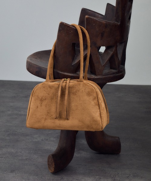 SALON adam et rope'(サロン アダム エ ロペ)の「【EC限定】スウェードライクソフトミドルボストン(ボストンバッグ・レディース・カーキ/キャメル・FREE)」の12枚目の写真