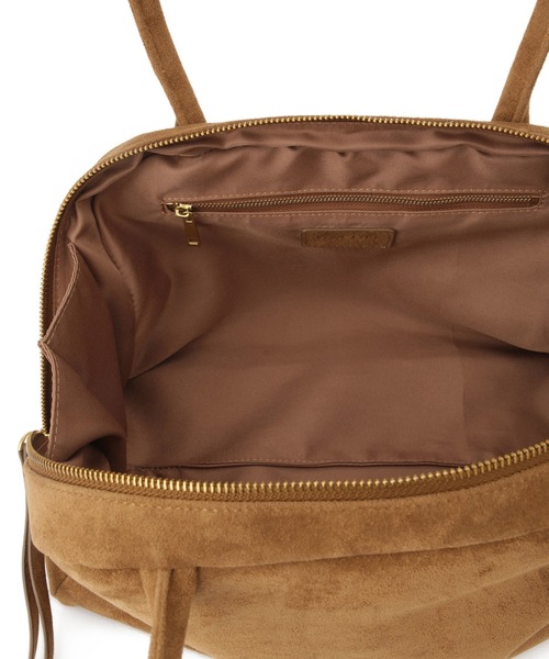 SALON adam et rope'(サロン アダム エ ロペ)の「【EC限定】スウェードライクソフトミドルボストン(ボストンバッグ・レディース・カーキ/キャメル・FREE)」の15枚目の写真