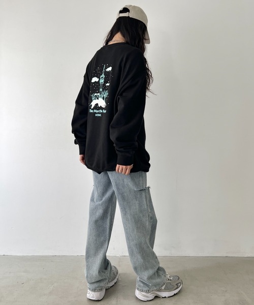 THE NORTH FACE(ザノースフェイス)の「THE NORTH FACE(ザ・ノースフェイス)/バックプリント コットン スウェット クルーネック 大きめサイズあり/M'S SEOUL FOUR SEASONS SWEATSHIRTS(スウェット・レディース・オフホワイト/ブラック系その他/グレー/チャコールグレー/ブラック/クリーム・XL/M/XXL/L)」の21枚目の写真