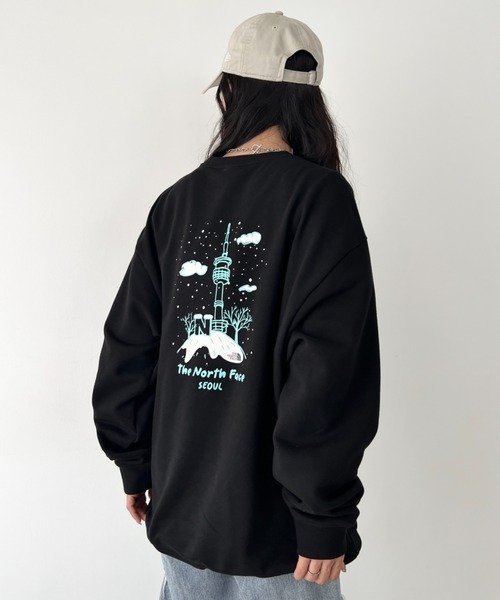 THE NORTH FACE(ザノースフェイス)の「THE NORTH FACE(ザ・ノースフェイス)/バックプリント コットン スウェット クルーネック 大きめサイズあり/M'S SEOUL FOUR SEASONS SWEATSHIRTS(スウェット・レディース・オフホワイト/ブラック系その他/グレー/チャコールグレー/ブラック/クリーム・XL/M/XXL/L)」の20枚目の写真