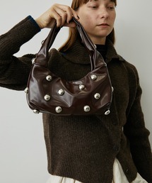 uyu.（ウユ）の「スタッズ付きワンショルダーバック（ハンドバッグ）」