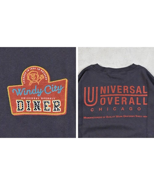 UNIVERSAL OVERALL（ユニバーサルオーバーオール）の「【UNIVERSAL OVERALL】別注プリントトレーナー（スウェット・キッズ・チャコール/ホワイト系その他/ピンク・80/90/95/100/110/120/130/140/150）」の18枚目の写真