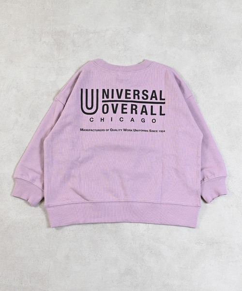 UNIVERSAL OVERALL（ユニバーサルオーバーオール）の「【UNIVERSAL OVERALL】別注プリントトレーナー（スウェット・キッズ・チャコール/ホワイト系その他/ピンク・80/90/95/100/110/120/130/140/150）」の16枚目の写真
