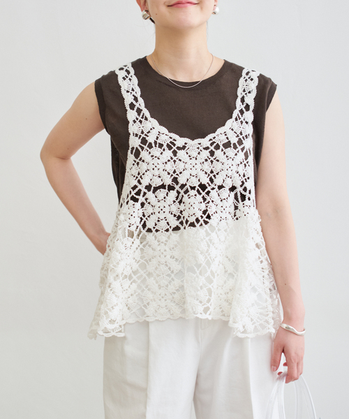 IENA クロシェタンク IENA｜《追加》クロシェタンク | Rakuten Fashion(楽天