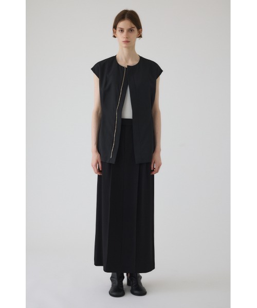 RIM.ARK(リムアーク)の「Vest like tops ベストライクトップス(シャツ/ブラウス・レディース・ブラック/ブラウン/ベージュ・FREE)」の4枚目の写真