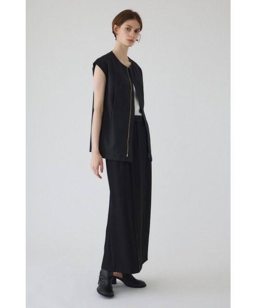 RIM.ARK(リムアーク)の「Vest like tops ベストライクトップス(シャツ/ブラウス・レディース・ブラック/ブラウン/ベージュ・FREE)」の5枚目の写真
