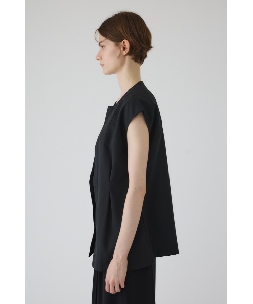 RIM.ARK(リムアーク)の「Vest like tops ベストライクトップス(シャツ/ブラウス・レディース・ブラック/ブラウン/ベージュ・FREE)」の9枚目の写真
