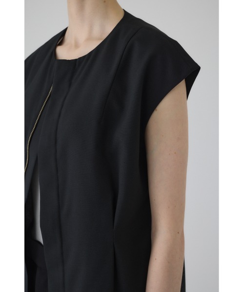 RIM.ARK(リムアーク)の「Vest like tops ベストライクトップス(シャツ/ブラウス・レディース・ブラック/ブラウン/ベージュ・FREE)」の14枚目の写真