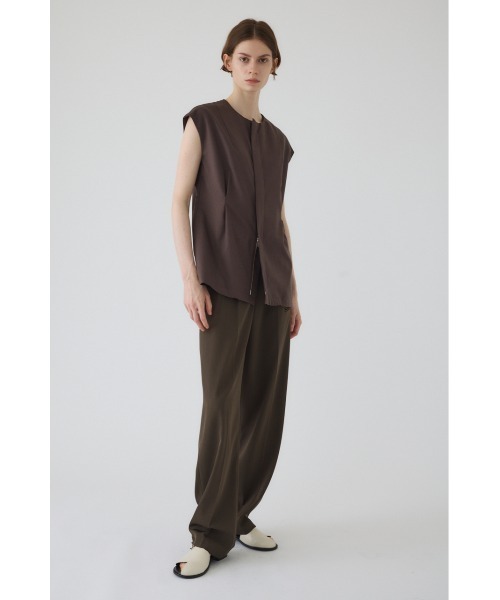 RIM.ARK(リムアーク)の「Vest like tops ベストライクトップス(シャツ/ブラウス・レディース・ブラック/ブラウン/ベージュ・FREE)」の18枚目の写真