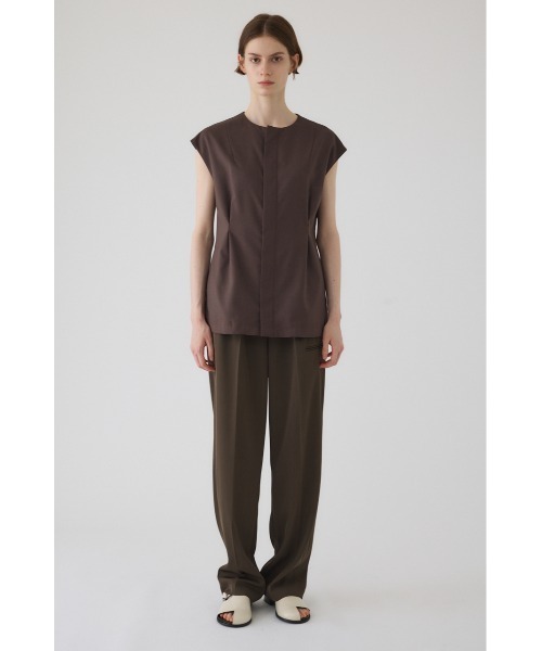 RIM.ARK(リムアーク)の「Vest like tops ベストライクトップス(シャツ/ブラウス・レディース・ブラック/ブラウン/ベージュ・FREE)」の19枚目の写真