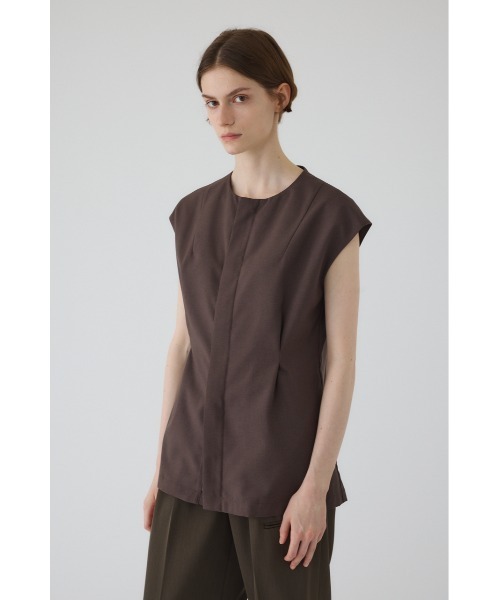 RIM.ARK(リムアーク)の「Vest like tops ベストライクトップス(シャツ/ブラウス・レディース・ブラック/ブラウン/ベージュ・FREE)」の22枚目の写真