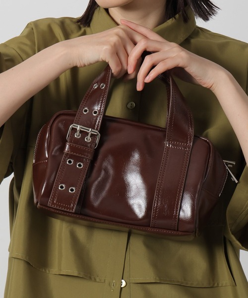 LAKOLE（ラコレ）の「アイレットベルトミニボストンバッグ / 577441（ショルダーバッグ・レディース・ブラウン/ブラック/オフホワイト・FREE）」の9枚目の写真