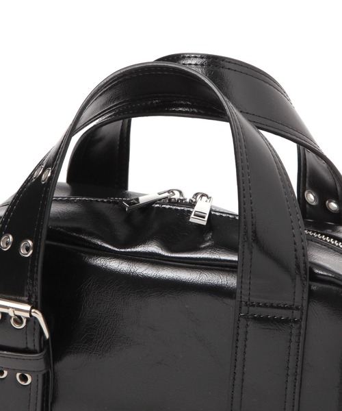 LAKOLE（ラコレ）の「アイレットベルトミニボストンバッグ / 577441（ショルダーバッグ・レディース・ブラウン/ブラック/オフホワイト・FREE）」の18枚目の写真