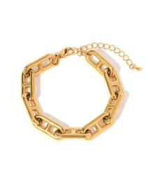 GLOBAL WORK | ステンレスデザインチェーンブレスレット/583540(ブレスレット)