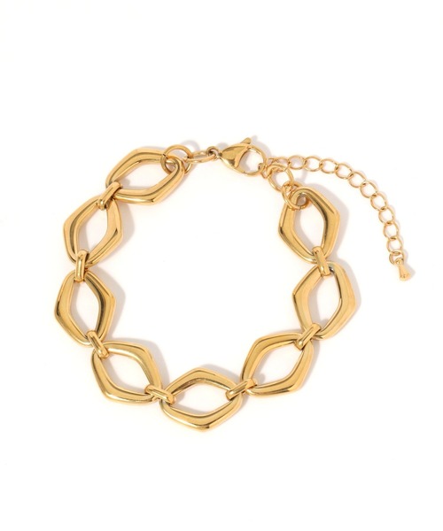 GLOBAL WORK（グローバルワーク）の「ステンレスデザインチェーンブレスレット/583540（ブレスレット・レディース・ゴールド系その他/ゴールド系その他2/シルバー系その他3/シルバー/ゴールド・FREE）」の4枚目の写真