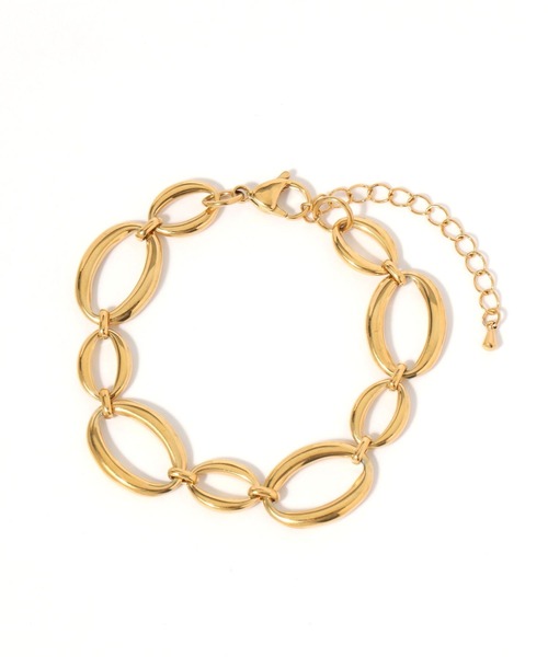 GLOBAL WORK（グローバルワーク）の「ステンレスデザインチェーンブレスレット/583540（ブレスレット・レディース・ゴールド系その他/ゴールド系その他2/シルバー系その他3/シルバー/ゴールド・FREE）」の3枚目の写真