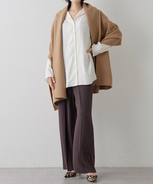 Whim Gazette(ウィムガゼット)の「リバーケープ(ポンチョ・レディース・ブラック/キャメル・FREE)」の12枚目の写真