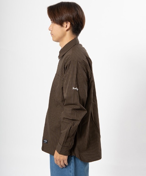 430（フォーサーティ）の「ms6214-L-S CHECK SHIRT シャツ(25-145)（シャツ/ブラウス・メンズ・ブルー系その他/ブラック×ホワイト/ブラウン系その他/チェック・0/1/2/3）」の19枚目の写真