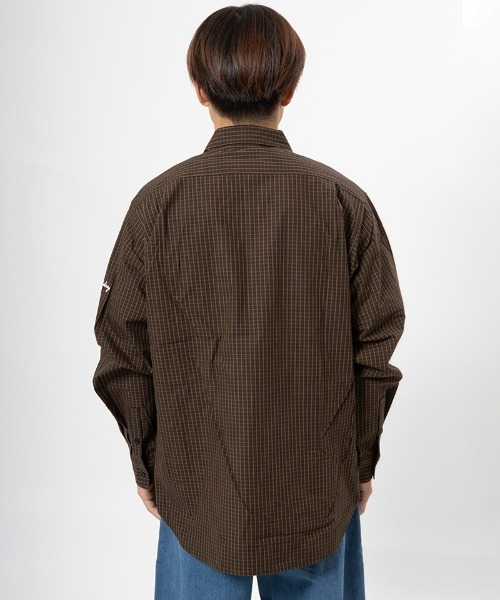 430（フォーサーティ）の「ms6214-L-S CHECK SHIRT シャツ(25-145)（シャツ/ブラウス・メンズ・ブルー系その他/ブラック×ホワイト/ブラウン系その他/チェック・0/1/2/3）」の20枚目の写真