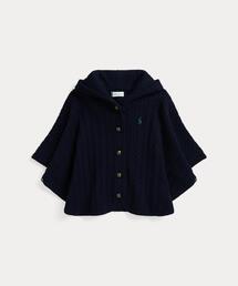 POLO RALPH LAUREN CHILDRENSWEAR（ポロ ラルフ ローレン チルドレンズウェア）の「ミニケーブル コットン フーデッド ポンチョ（その他ベビーウェア）」