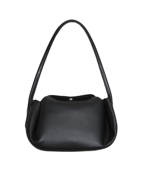 YArKA（ヤーカ）の「【YArKA/ヤーカ】real leather one shoulder tuck bag [fupaqi] / タックフォルムワンハンドルバッグ（トートバッグ・レディース・ブラック・FREE）」の7枚目の写真