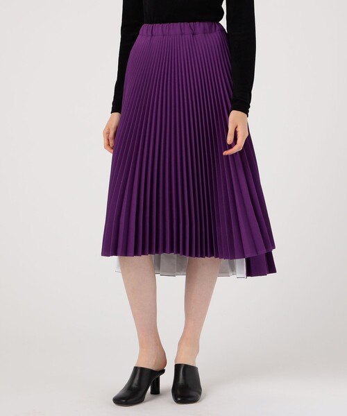 ★新品/定価14万★ PLAN C カラー切り替えプリーツスカート 38 セール】PLAN C PLEATED SKIRT（スカート）｜PLAN C（プランシー）の