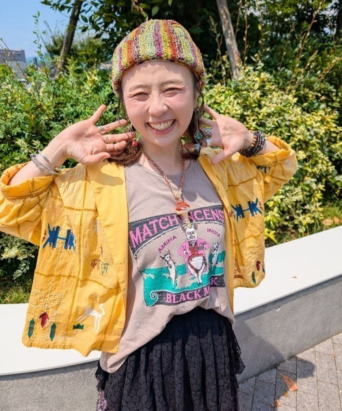 チャイハネ(チャイハネ)の「【チャイハネ】ラジャラン刺繍シャツ(シャツ/ブラウス・レディース・ネイビー/イエロー/ホワイト・FREE)」の20枚目の写真