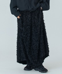 (mici)JACQUARD TUCK LONG SKIRT