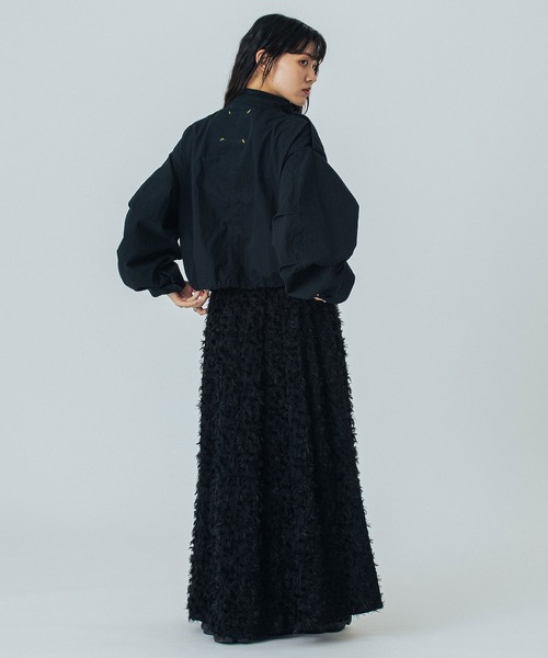 ROSE BUD（ローズバッド）の「(mici)JACQUARD TUCK LONG SKIRT（スカート・レディース・ブラック/ネイビー・S/M）」の11枚目の写真