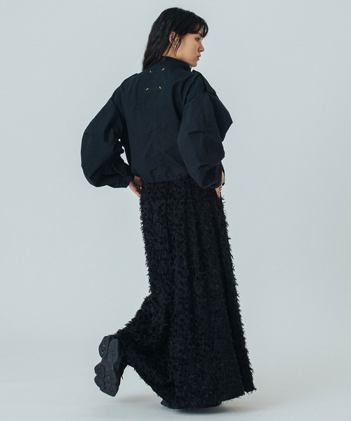 ROSE BUD（ローズバッド）の「(mici)JACQUARD TUCK LONG SKIRT（スカート・レディース・ブラック/ネイビー・S/M）」の12枚目の写真