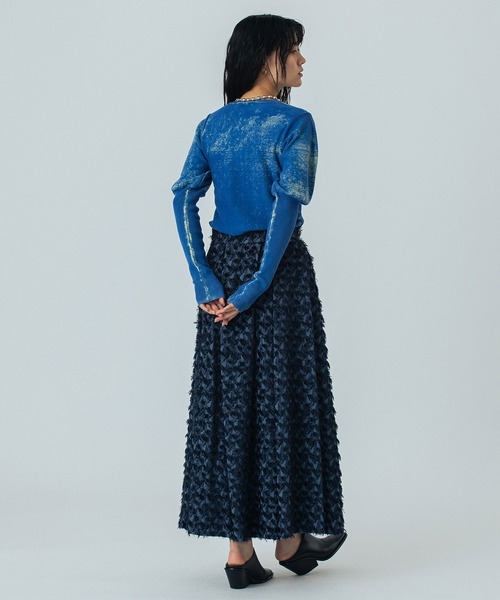 ローズバッド（ROSE BUD）/mici/JACQUARD TUCK LONG SKIRT セール】(mici)JACQUARD TUCK LONG SKIRT（スカート）｜ROSE BUD