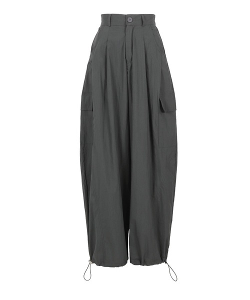 KOBE LETTUCE（コウベレタス）の「2wayドロスト付きダブルタックカーゴカーブパンツ（カーゴパンツ・レディース・ホワイト/ネイビー/グレー・M）」の14枚目の写真