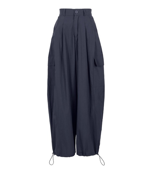 KOBE LETTUCE（コウベレタス）の「2wayドロスト付きダブルタックカーゴカーブパンツ（カーゴパンツ・レディース・ホワイト/ネイビー/グレー・M）」の15枚目の写真