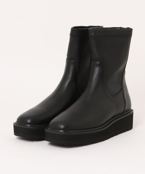 HIMIKO（ヒミコ）の「【HIMIKO】プラットフォームストレッチブーツ/651421（ブーツ・レディース・ブラック/カーキ/ベージュ・25.0cm/24.5cm/26.0cm/25.5cm/23.0cm/21.5cm/24.0cm/23.5cm/22.5cm/22.0cm/26.5cm）」の12枚目の写真