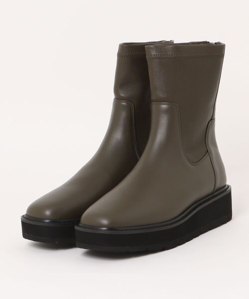 HIMIKO（ヒミコ）の「【HIMIKO】プラットフォームストレッチブーツ/651421（ブーツ・レディース・ブラック/カーキ/ベージュ・25.0cm/24.5cm/26.0cm/25.5cm/23.0cm/21.5cm/24.0cm/23.5cm/22.5cm/22.0cm/26.5cm）」の18枚目の写真