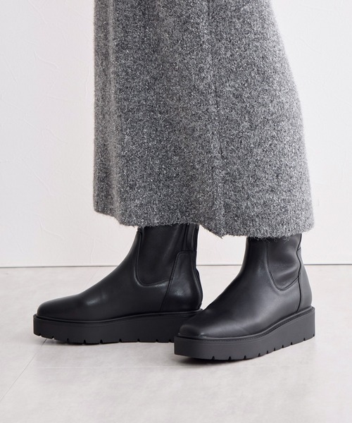 HIMIKO（ヒミコ）の「【HIMIKO】プラットフォームストレッチブーツ/651421（ブーツ・レディース・ブラック/カーキ/ベージュ・25.0cm/24.5cm/26.0cm/25.5cm/23.0cm/21.5cm/24.0cm/23.5cm/22.5cm/22.0cm/26.5cm）」の15枚目の写真