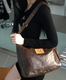 Ada.（エイダ）の「◇MUCENT◇ブランド直輸入正規品/メリン ゴールドライン レザー ショルダーバッグ MERIN GOLD LINE LEATHER SHOULDER BAG（ショルダーバッグ）」