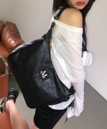 MUCENT | 【MUCENT】ブランド直輸入正規品/メリン ゴールドライン レザー ショルダーバッグ MERIN GOLD LINE LEATHER SHOULDER BAG(ショルダーバッグ)