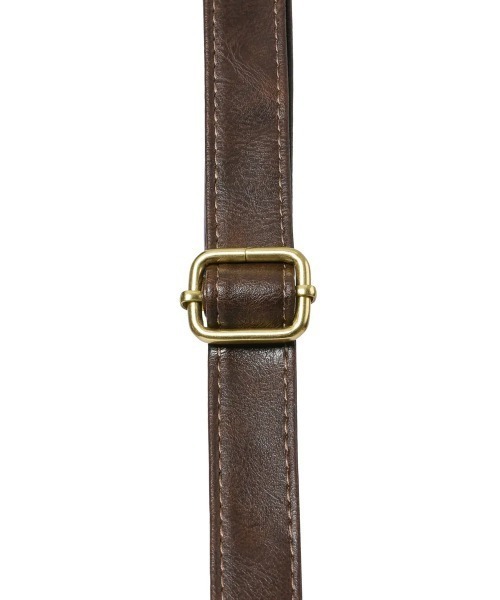 MUCENT（ムセント）の「【MUCENT】ブランド直輸入正規品/メリン ゴールドライン レザー ショルダーバッグ MERIN GOLD LINE LEATHER SHOULDER BAG（ショルダーバッグ・レディース・ブラック/ブラウン・FREE）」の12枚目の写真