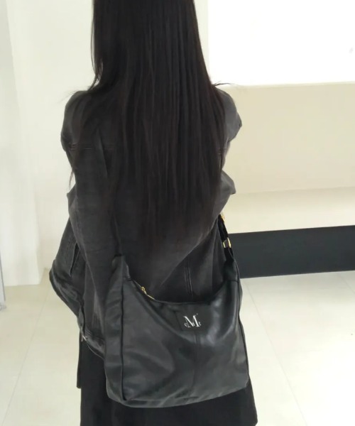 ◇MUCENT◇ブランド直輸入正規品/メリン ゴールドライン レザー ショルダーバッグ MERIN GOLD LINE LEATHER SHOULDER BAG