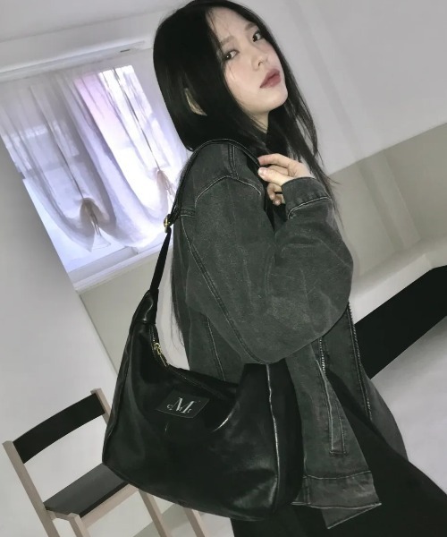 ◇MUCENT◇ブランド直輸入正規品/メリン ゴールドライン レザー ショルダーバッグ MERIN GOLD LINE LEATHER SHOULDER BAG
